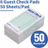 Batrical 300 (6 3.5" 6.75" Guest Checks Server Note Pads Sheets Waitress Notepad for Restaurants Books) x Per Ticket