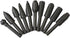 10pc Carbon Steel Rotary Burr Rasp Set, 1/8''(3mm) Shank Wood Carving File Rasp Drill Bits for DIY Woodworking,