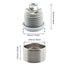 YHXiXi E26 Medium Base Ceramic Lamp Holder with Shade Ring and Bracket Keyless Ceramic Threaded Socket Lighting Fixture