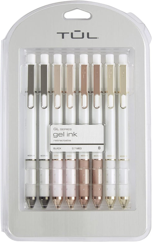 TuL Limited Edition Pearl Sunset Shades Mixed Metal Gel Pens - 8 Pack