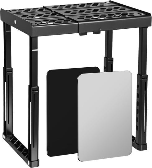 BrightRow 3 Pcs Locker Organizer Accessories Kit - Magnetic Mirror Grooming Mirror Adjustable