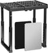 BrightRow 3 Pcs Locker Organizer Accessories Kit - Magnetic Mirror Grooming Mirror Adjustable