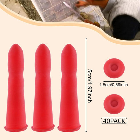Caulk Cap Caulk Saving Cap Caulk Sealer Saver Open Caulking Tube for Sealing and Preserving, Red (40)