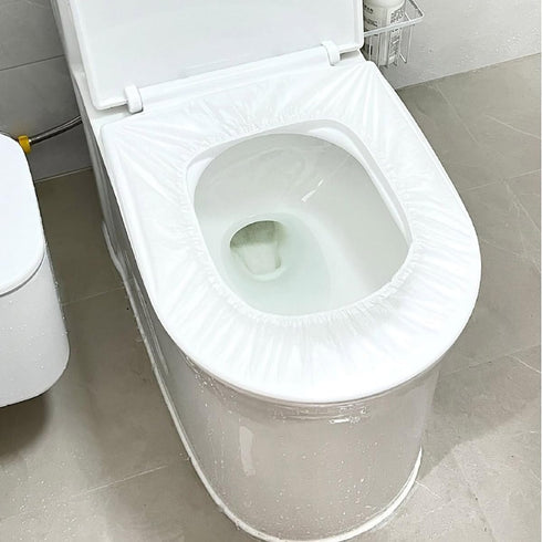 Generic 6 PCS Disposable Portable Toilet Seat Mats Non Woven Toilet Seat Cover for Travel and Hotel