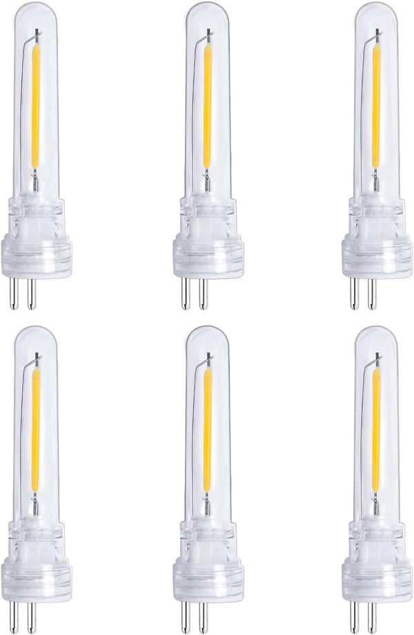 String Lights Replacement LED Bulb, 6 Pack, 2700K Warm White, S14 Shatterproof Waterproof Dimmable Light Bulb
