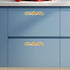 148X35X24Mm, Brass Double-Hole Cabinet Handle Metal Pulls for Dresser Drawers and Wardrobe Doors, Replacement Furniture