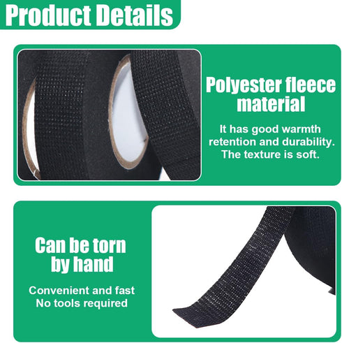 YoRise 1 Inch 33 (1PC) Car Wire Harness Cloth Tape, Ft Anti-Creak Noise Damping Tapes, Adhesive Fabric Cable Wrap Tape