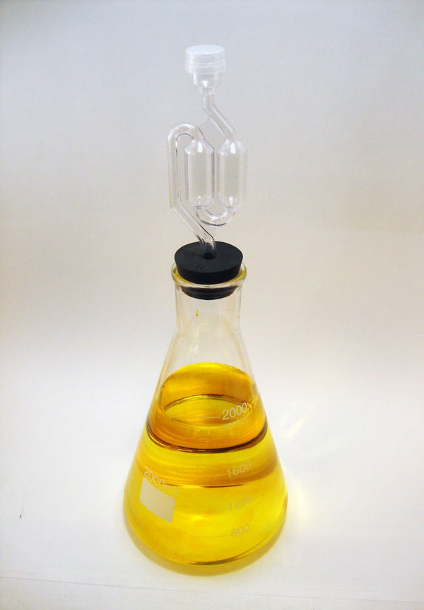 2000ml Fermenter Flask with Stopper and Airlock