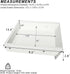 White Under Desk Mounted Sliding Drawer, 60 Degree Tilt Panel, 15'' long & 9'' deep Large Storage Organizer for Sit