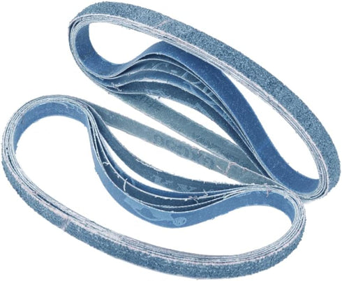 1/2 Inch X 18 Inch Sanding Belts - 4 each of 40/60/80/120 Grits, Zirconia Sanding Belts for Woodworking, Metal Polishing