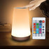 Touch Bedside Table Lamp, RGB 13 Color Changing RGB Night Light, Dimmable