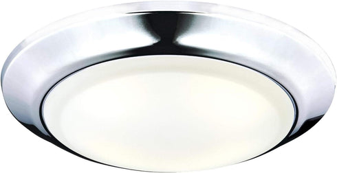 Westinghouse Lighting 6322600 Large LED Indoor/Outdoor Dimmable Surface Mount, Chrome Finish with Frosted Lens