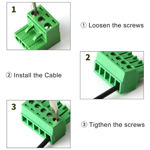 50PCS 2 Pin 5.08mm Pitch PCB Mount Screw Terminal Block Connector, Pluggable Quick Male Plug Connector