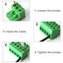 50PCS 2 Pin 5.08mm Pitch PCB Mount Screw Terminal Block Connector, Pluggable Quick Male Plug Connector