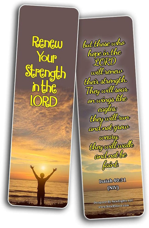 Devotional Bible Verses for Men Bookmarks (60 Pack) - Designed to Inspire Men, Perfect Giveaways for Sunday School