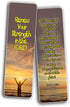 Devotional Bible Verses for Men Bookmarks (60 Pack) - Designed to Inspire Men, Perfect Giveaways for Sunday School