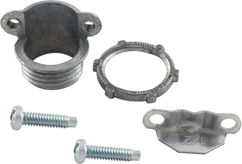 8 Pcs Zinc Clamp Type Cable Connectors, 1/2 Inch Fittings for Metallic Conduit Protecting Cables