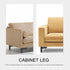 17cm, ABOOFAN Metal Furniture Support Legs for Cabinet, Sofa, Bed Matte Black Tripod Design Sturdy Replacement Feet