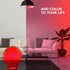 LUXRITE A19 LED Red Light Bulbs, 60W Equivalent, Non-Dimmable, E26 Base, Indoor Outdoor, 3 Pack