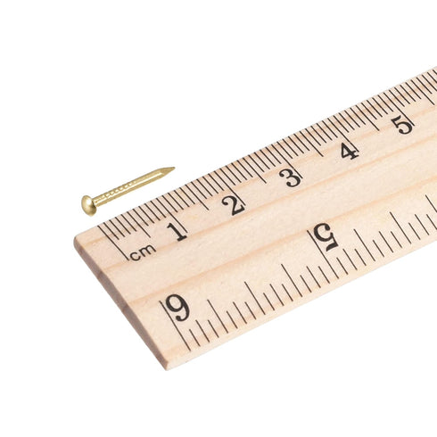 uxcell Small Tiny Brass Nails 1.5x15mm for DIY Decorative Pictures, 50pcs
