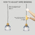 TALOYA Pendant Light with Blue Tulip Glass Lampshade, Brass Vintage Pendant Light Adjustable Hanging Light for Kitchen