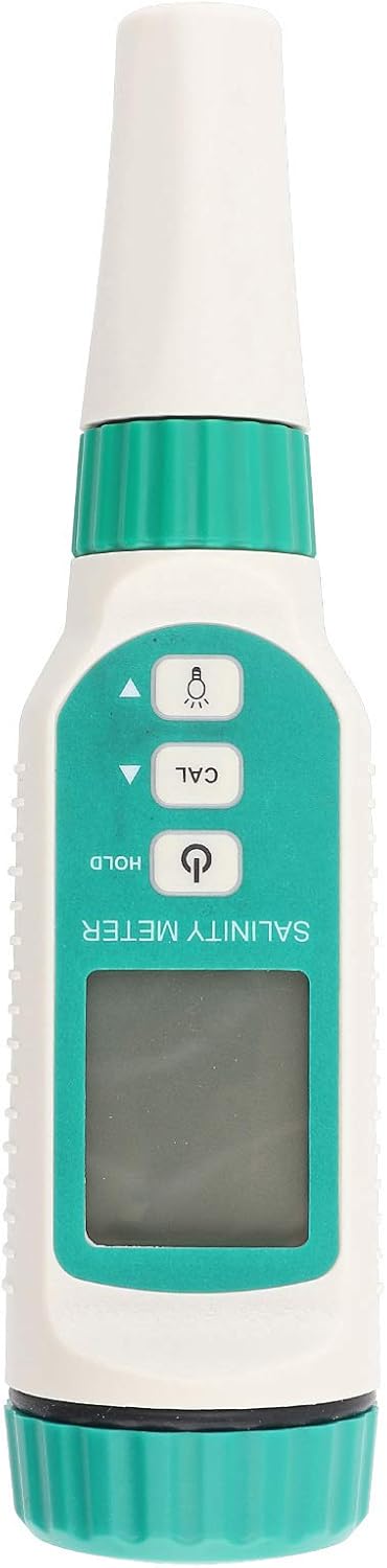 SMART SENSOR Digital Salinity Meter, Waterproof Handheld Tester with Backlight LCD for Water Monitoring