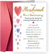QLIYLIN Romantic Anniversary Card for Husband, Funny Anniversary Card Gifts, Sweet Wedding Day