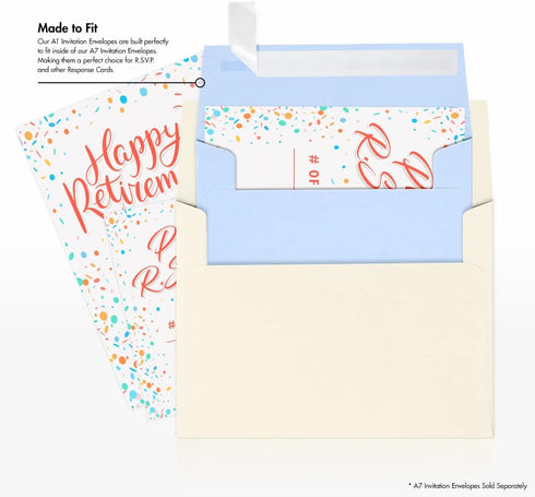 LUXPaper 4Bar A1 Invitation Envelopes | Peel & Press | Baby Blue | 3 5/8" x 5 1/8" | 80lb. Text | 50 Qty