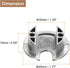 uxcell Cable Hole Cover 1-3/8"(35mm) Zinc Alloy Desk Cable Wire Cord Grommet Hole Cover for Office Computer Desk Wire Organizer, Brushed Silver