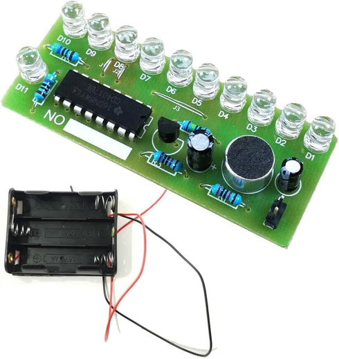 ISolderStore Colorful 10 LEDs Soldering Practice Board Electronic DIY Kits CD4017 Soldering