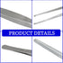 3Pcs Stainless Steel Tweezer Set, Long Precision Tweezers with Serrated Tips for Cooking and Repairing