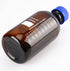 stonylab Storage Bottles with GL45 Screw Cap, 1000 ml Amber Borosilicate Glass Graduated Round Bottle