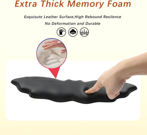 Keyboard Wrist Rest - Soft Leather Halloween Bat Wrist Pad for Mouse Wrist Rest with Non-Slip Base, Wrist Pad