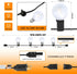 25Ft G40 27 Bulbs, LED Outdoor String Lights Frosted White Globe Patio Lights Waterproof with Shatterproof LED Hanging