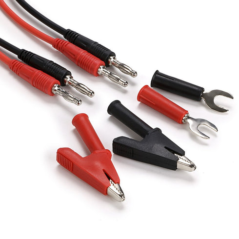 Sumnacon 4 in 1 Banana Plug Alligator Clip, 3.3 ft Multimeter Flexible Test Lead Wire Cable for Electrical Testing