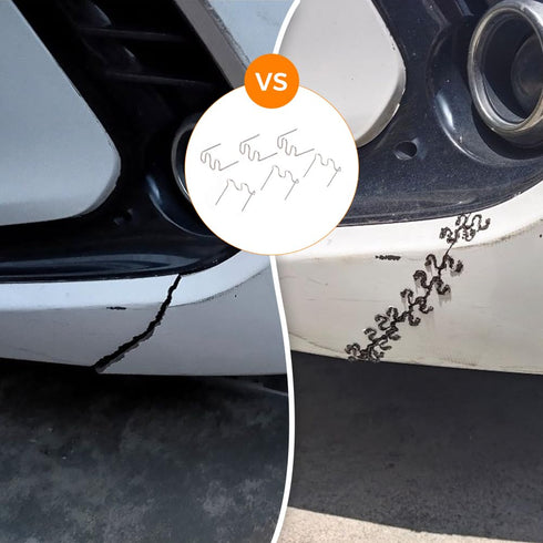 Mtsooning 1000 PCS Car Bumper Repair Pre Cut Wave Staples, Hot Staple Machine Plastic for Repair