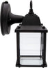 3000K 650 Maxxima LED Porch Lantern Outdoor Wall Light - Features Clear Glass, Warm White, Lumens, Dusk to Dawn