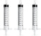 10 Pack 10ml/cc Large Syringe, No Needle, Plastic Liquid Small Syringes, Individually Wrapped for Science, Measuring,