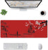 Large Red Mouse Pad XL Japan Cherry Blossom Extended Anime Gaming Mice Pad Long Keyboard Desk Mat with Non-Slip Rubber Base for Office Laptop Computer 31.5'' X 12'' by biondbong
