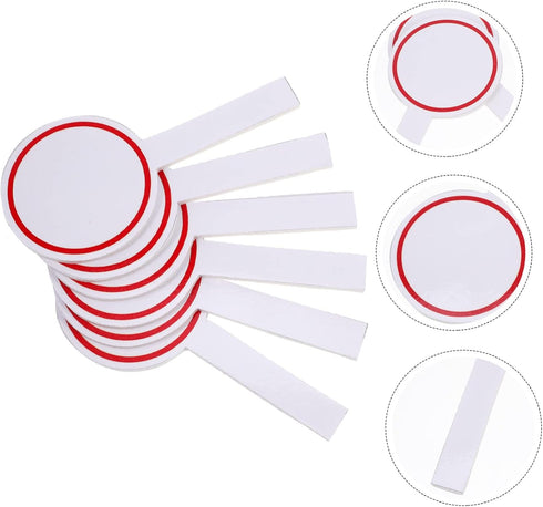 MAGICLULU 12 Pcs Score Board Voting Paddle, Hand Held White Board, Single Side Scoreboard for Office