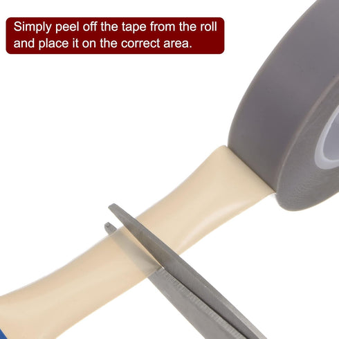 PTFE Film Tape Roll, 0.6" x 33 ft, High Temperature Tape with Single Side Adhesive for Vacuum Sealer Machine