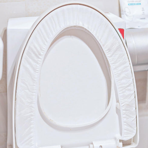 Generic 6 PCS Disposable Portable Toilet Seat Mats Non Woven Toilet Seat Cover for Travel and Hotel