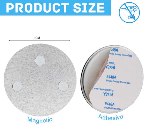 ILSSLI 3PCS Magnetic Smoke Detector Sticky Pads Magnetic Adhesive Pads Magnetic Smoke Alarm Fixing Mount No Drilling