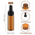 15Pcs Amber Glass Dropping Bottles (1ml, 2ml, 3ml, 5ml) - Mini Essential Oil Dropper Bottles with Black Cap