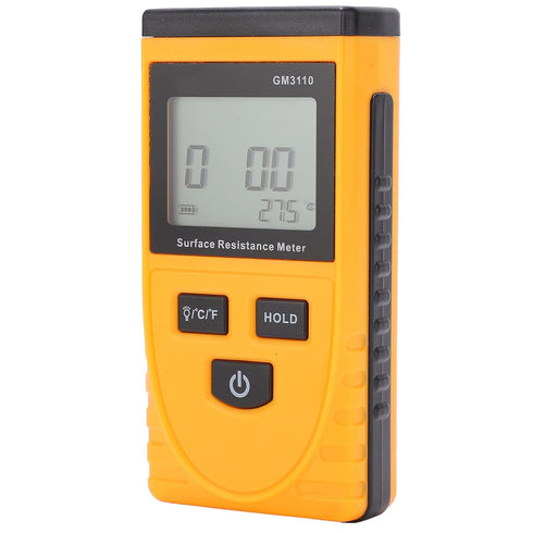 GM3110 Surface Resistance Meter, High Accuracy Digital Display Anti-Static Resistance Tester with Backlight