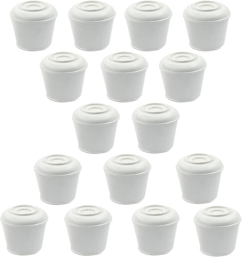 BokWin 16 Pcs Chair Leg Caps 3/4 Inch Rubber End Caps Non-Slip Chair