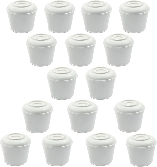 BokWin 16 Pcs Chair Leg Caps 3/4 Inch Rubber End Caps Non-Slip Chair