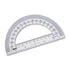 hand2mind Clear Plastic Student Math Protractor Set, Pack of 100 for Classroom