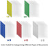 Clear Report Covers Binditek 40 Pack with Sliding Bars, 5mm Sliding Bar File Folder Binder, 25 Sheet Capacity, 5