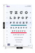 Snellen Chart with Red Green Lines - 10 Feet
